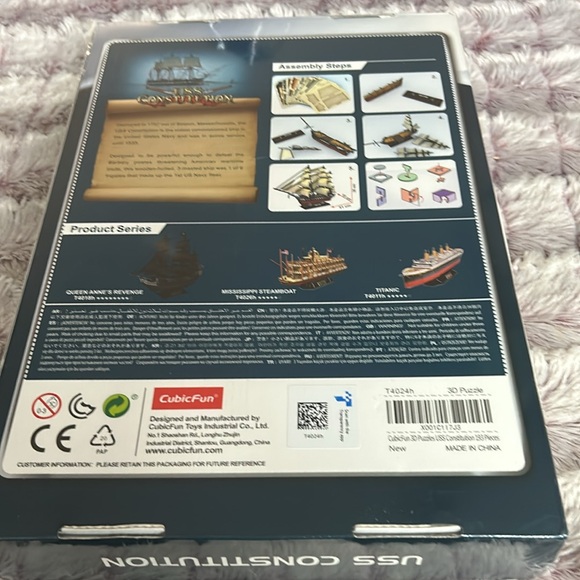 USS Constitution Ship Model Kit by Cubic Fun. - Picture 2 of 2